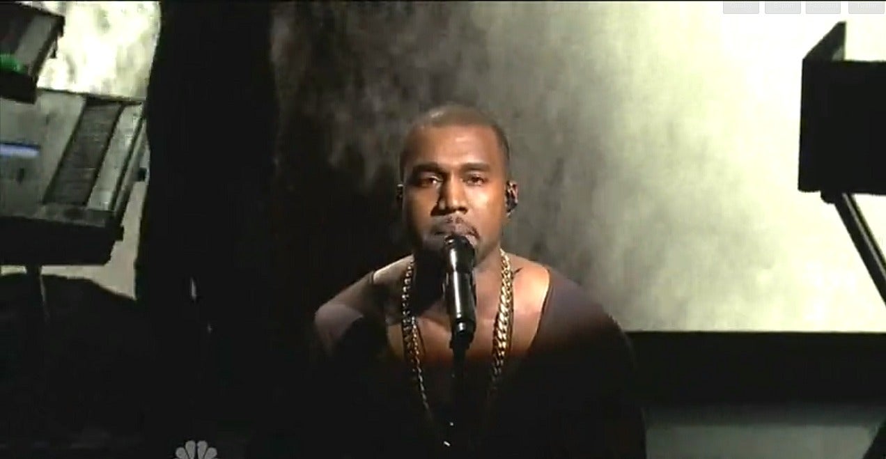 Kanye West Performs 'New Slave' on 'SNL'
