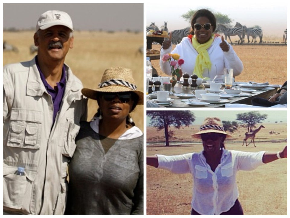 Photo Fab: Oprah Goes on Safari in the Serengeti