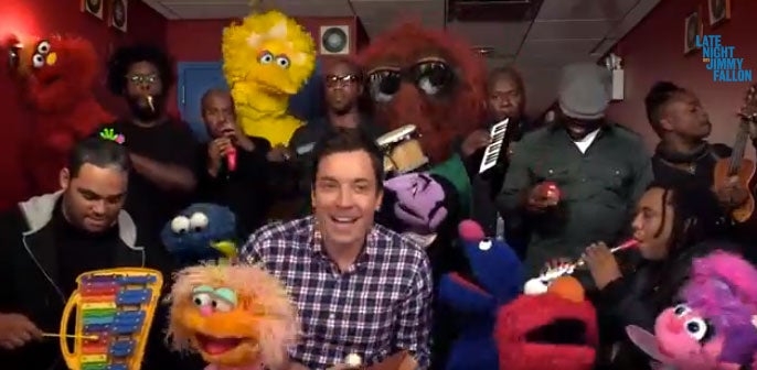 The Roots Join Sesame Street Gang to Sing Theme Song