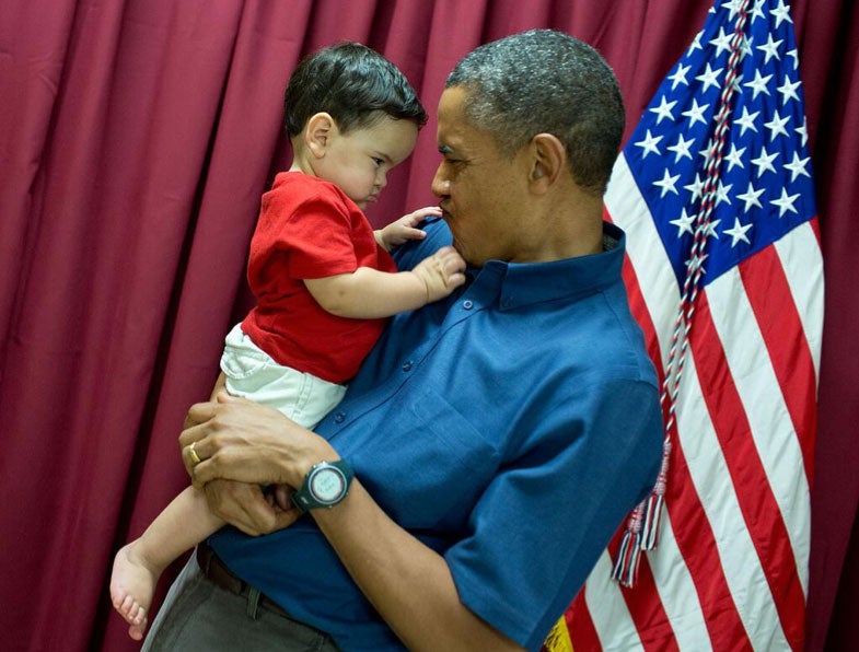 Photo Fab: POTUS and Baby Share Adorable Moment