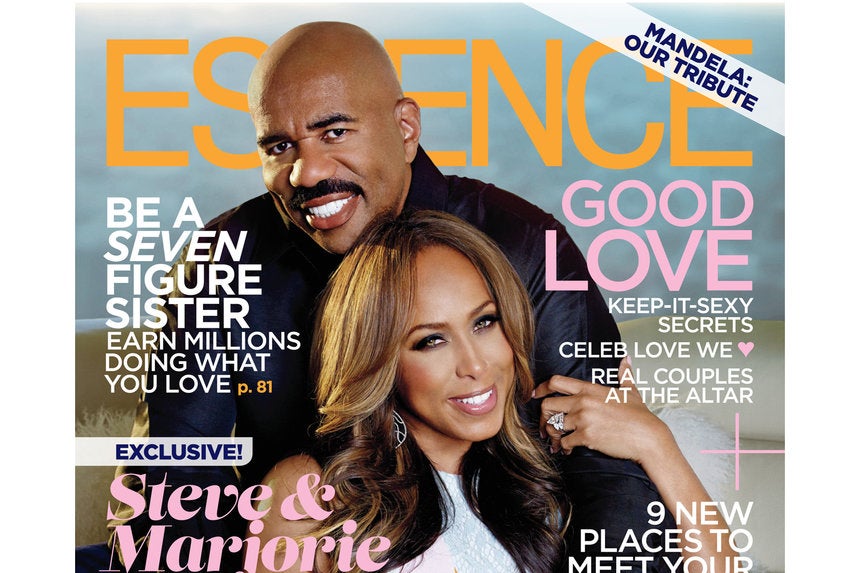 Steve and Marjorie Harvey Share the Love in February Cover of ...