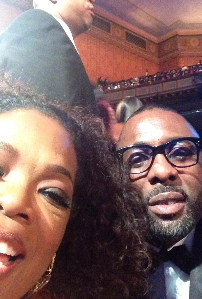 Oprah Winfrey Gets Photo Bombed by Idris Elba
