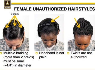 Secretary of Defense Orders Review of Military Hair Rules