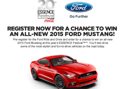 Going To ESSENCE Festival? Register For A Chance to Win A 2015 Ford Mustang In New Orleans!