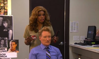 Must-See: Laverne Cox Styles Conan O’Brien’s Hair, Offers Advice
