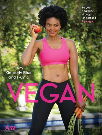 Kimberly Elise Celebrates Her Vegan Lifestyle in New PETA Ad