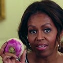 Watch Michelle Obama Turn Up with a Turnip!