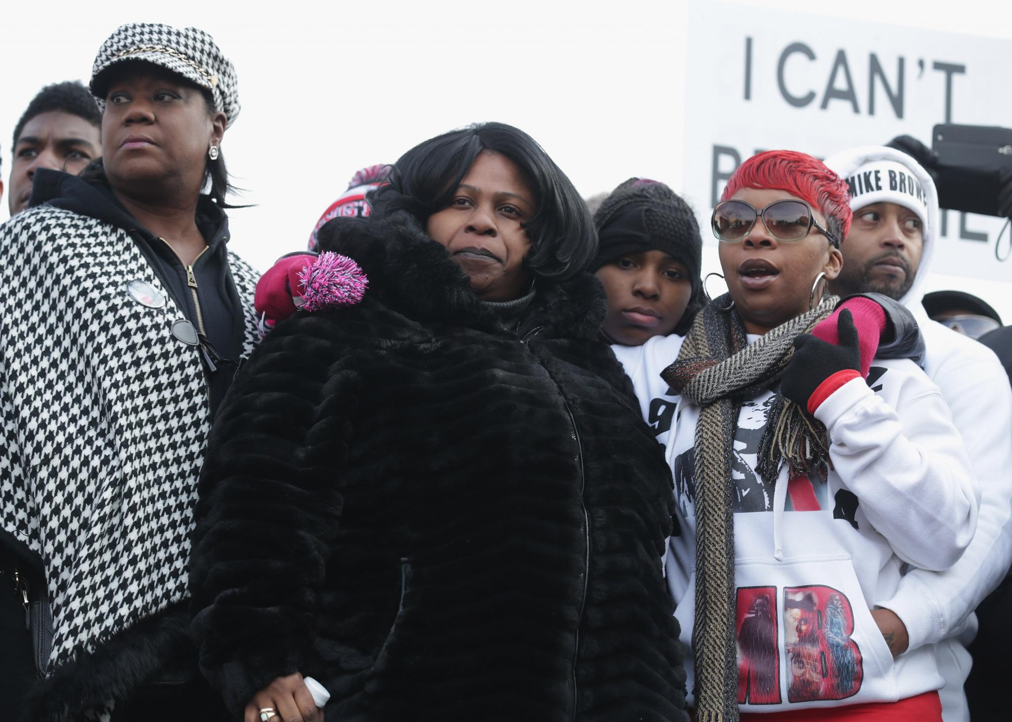 The Families of Trayvon Martin, Eric Garner, Michael Brown and Tamir Rice Join "Justice for All" March