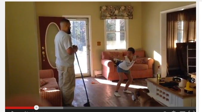 Daddy and Daughter Face Off in Adorable Dance Battle