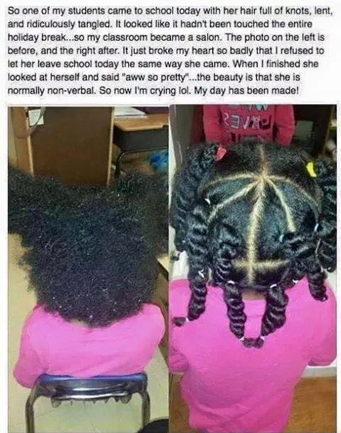 Teacher Does Little Girl’s Hair in Classroom: Was She Out of Line?