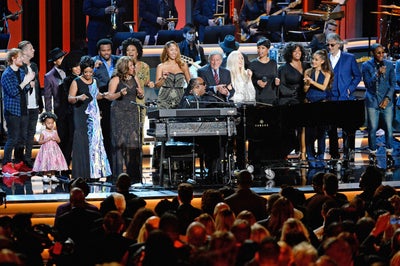 Celebs Honor Stevie Wonder At Grammy Tribute