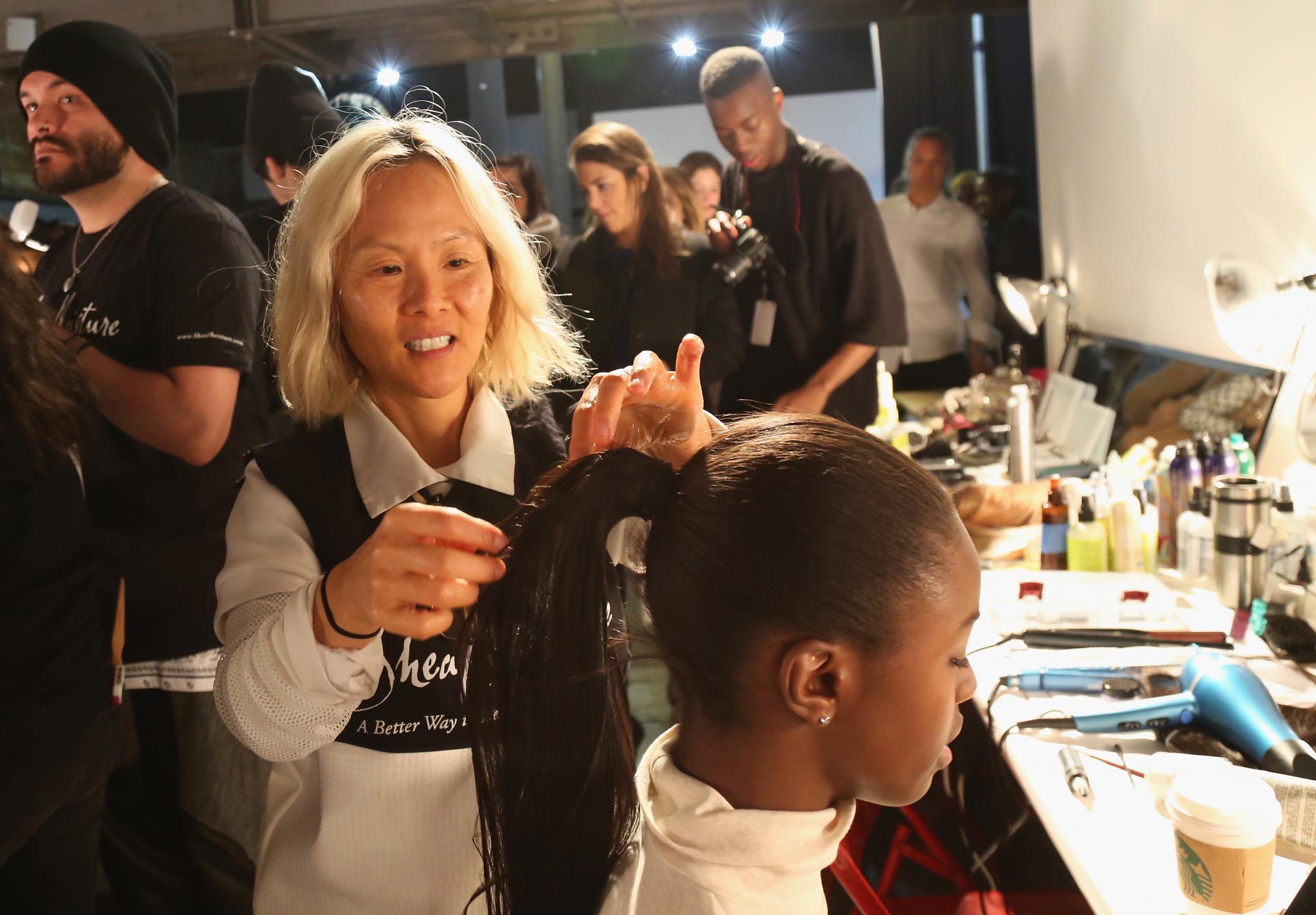 Backstage at The Tracy Reese Fall '15 Show