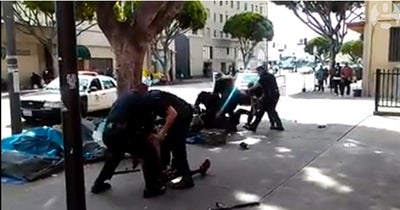 Video Captures LAPD Officers Fatally Shooting Homeless Man