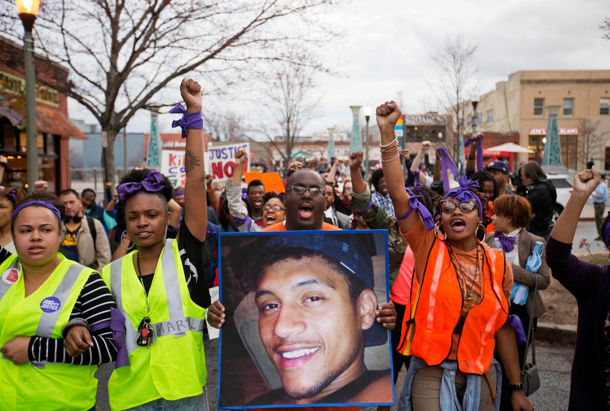 Hundreds Gather to Protest the Shooting Death of Unarmed Georgia Man Anthony Hill