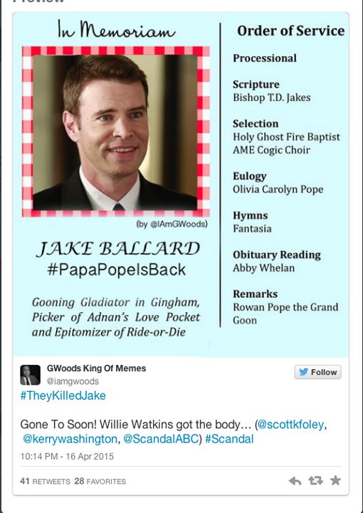 10 Best Twitter Reactions To 'Scandal'
