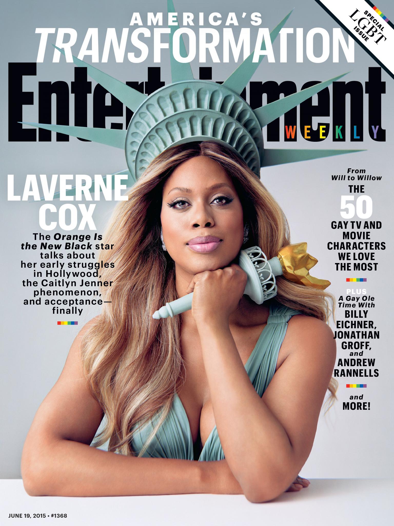Laverne Cox Slays on the Cover of Entertainment Weekly's LGBT issue