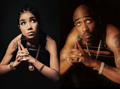 Jhené Aiko Celebrates Tupac's 44th Birthday by Recreating His Most Memorable Photos