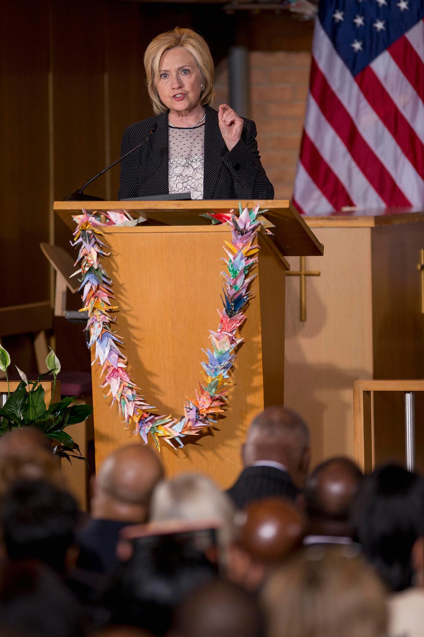 Hillary Clinton Addresses Charleston, Race Relations During Campaign Stop in Ferguson