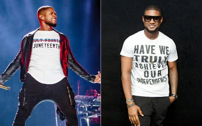 Usher Explains His Juneteenth Shirt: ‘Know What You’re Celebrating’