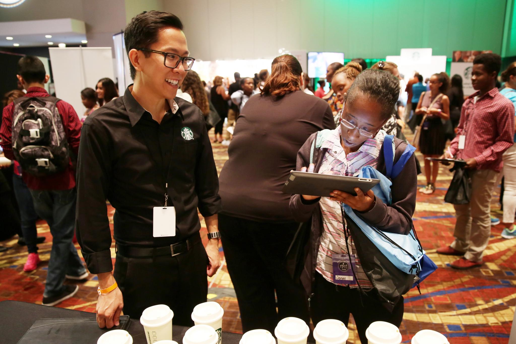 PHOTOS: Starbucks' 100K Opportunity Fair & Forum In Chicago