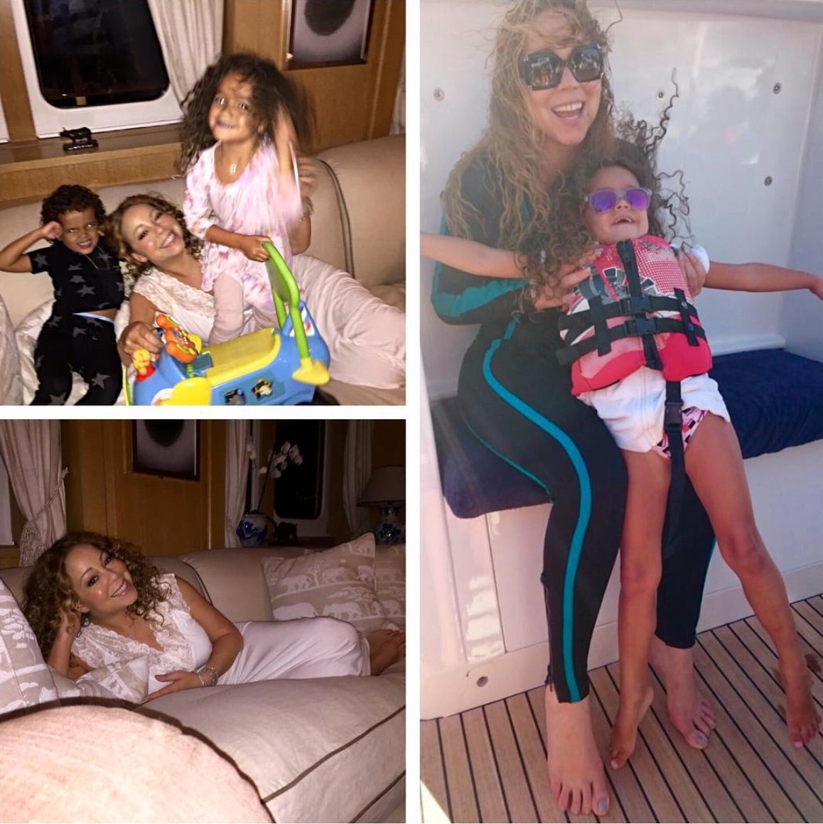 Must-See: Mariah Carey Shares Adorable Vacation Pictures With 'Dem Babies'