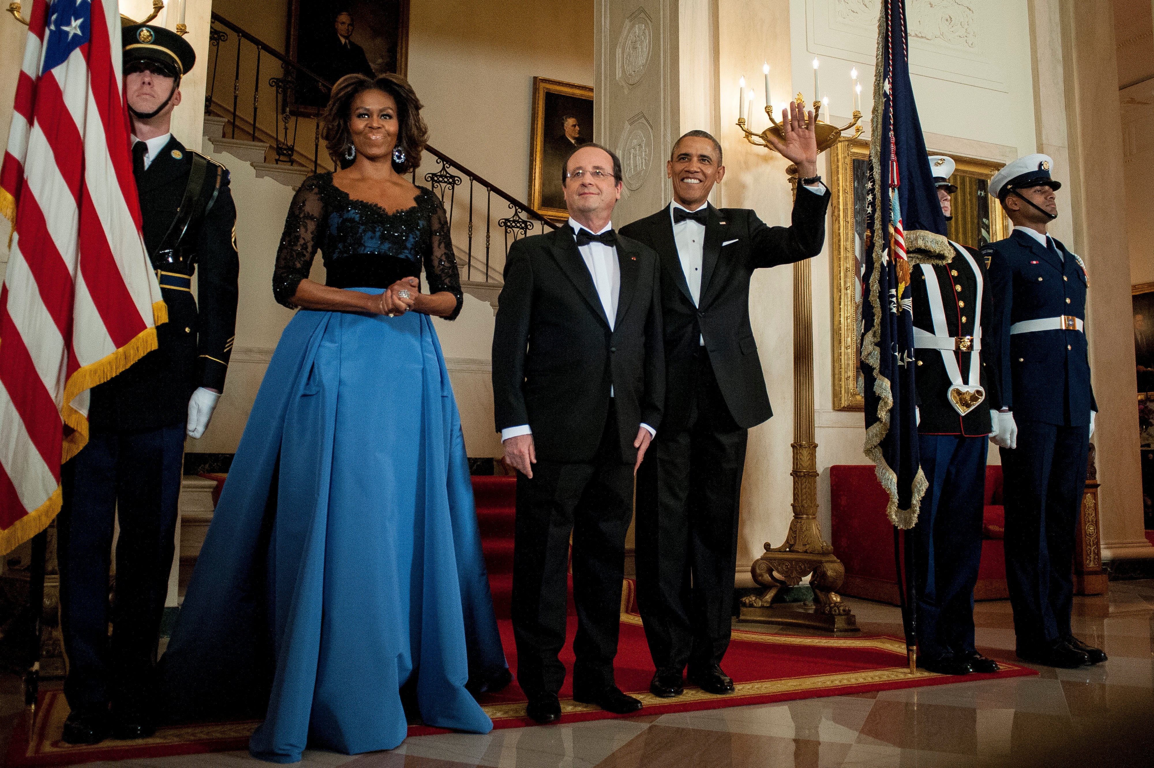 First Lady Michelle Obama's Iconic State Dinner Style Moments
