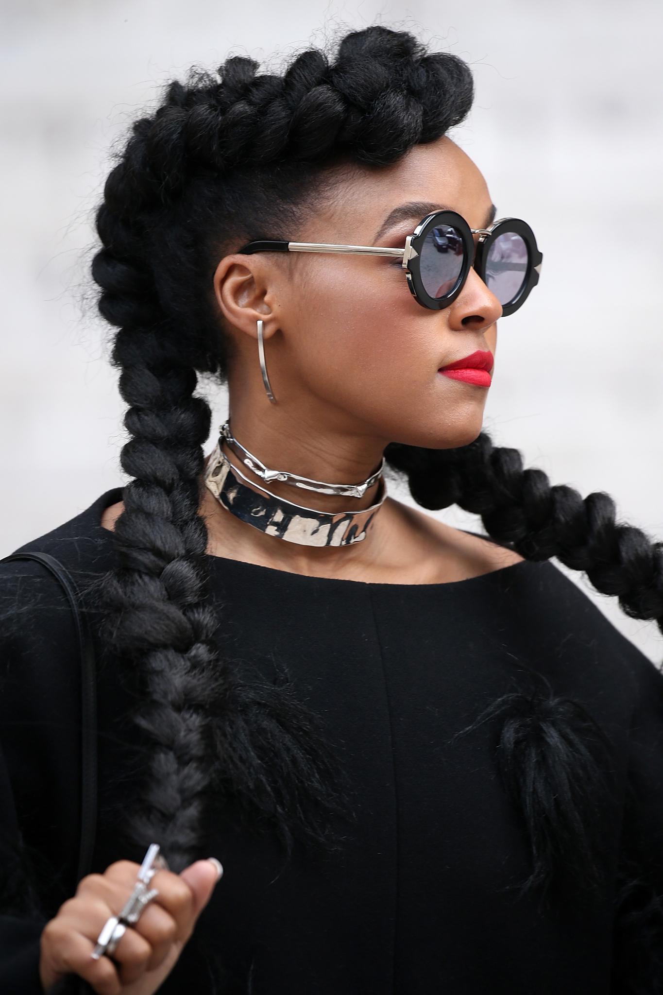 An Exclusive Look at Janelle Monáe’s Paris Fashion Week Hair