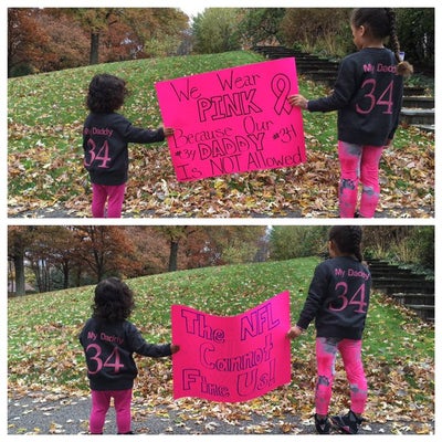 NFL Star DeAngelo Williams’ Daughters Send Strong Breast Cancer Awareness Message