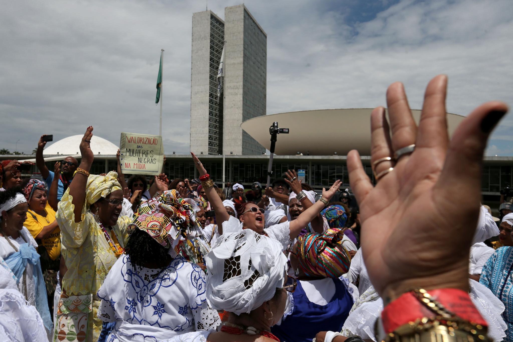 Brazil's First Black Women's March Draws Thousands