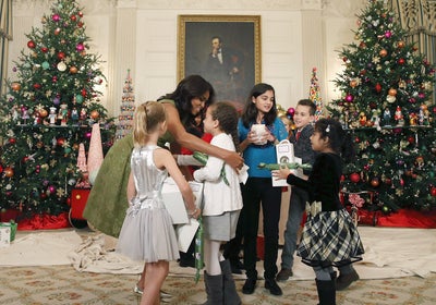 Michelle Obama Reveals White House Holiday Decor