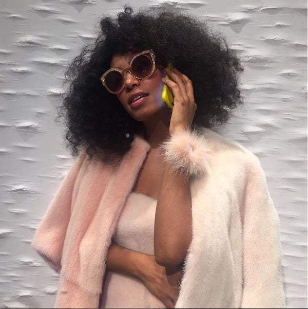 Solange Designs and Models an Outfit Made From Dry Cleaning Bags and Completely Slays