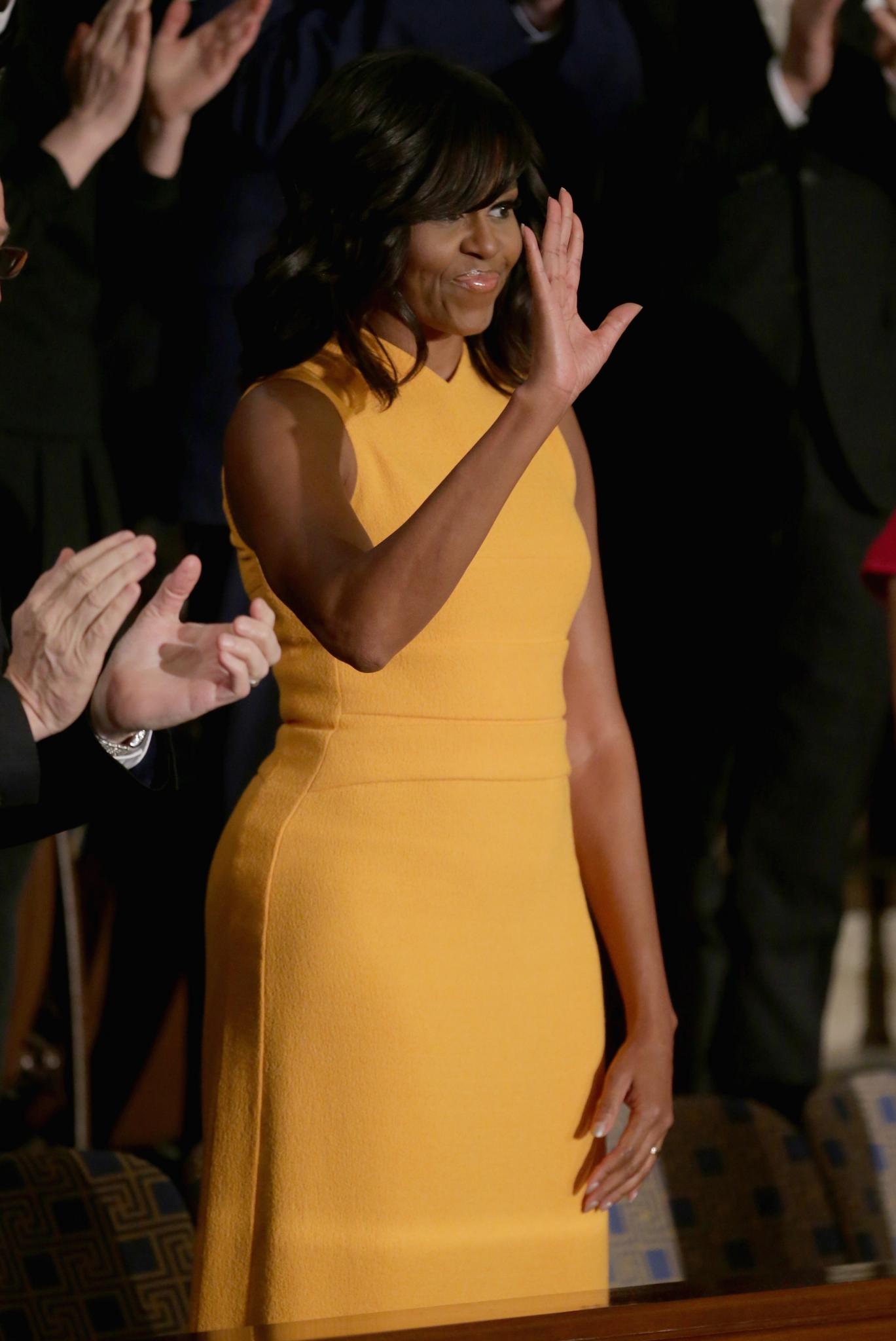 Michelle Obama's State of the Union Narciso Rodriguez Dress Stole the Show
