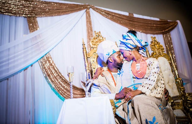 Bridal Bliss: See Childhood Friends Eghosa and Eyituoyo’s Old Hollywood Wedding