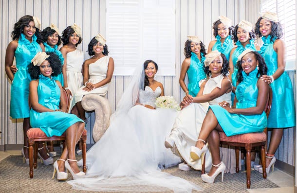 Bridal Bliss: See Childhood Friends Eghosa and Eyituoyo’s Old Hollywood Wedding