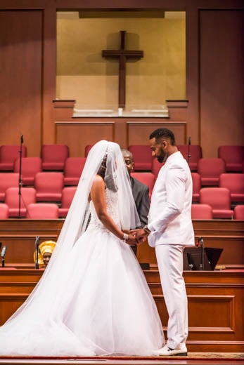 Bridal Bliss: See Childhood Friends Eghosa and Eyituoyo’s Old Hollywood Wedding