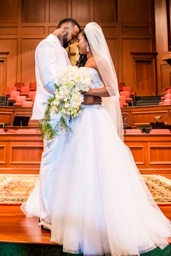 Bridal Bliss: See Childhood Friends Eghosa and Eyituoyo’s Old Hollywood Wedding
