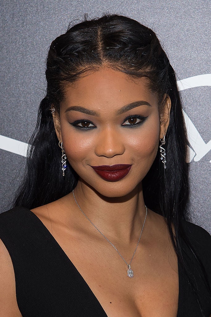 Chanel Iman's Reverse Smokey Eye + Berry Lip Combo is Everything We Want in Life
