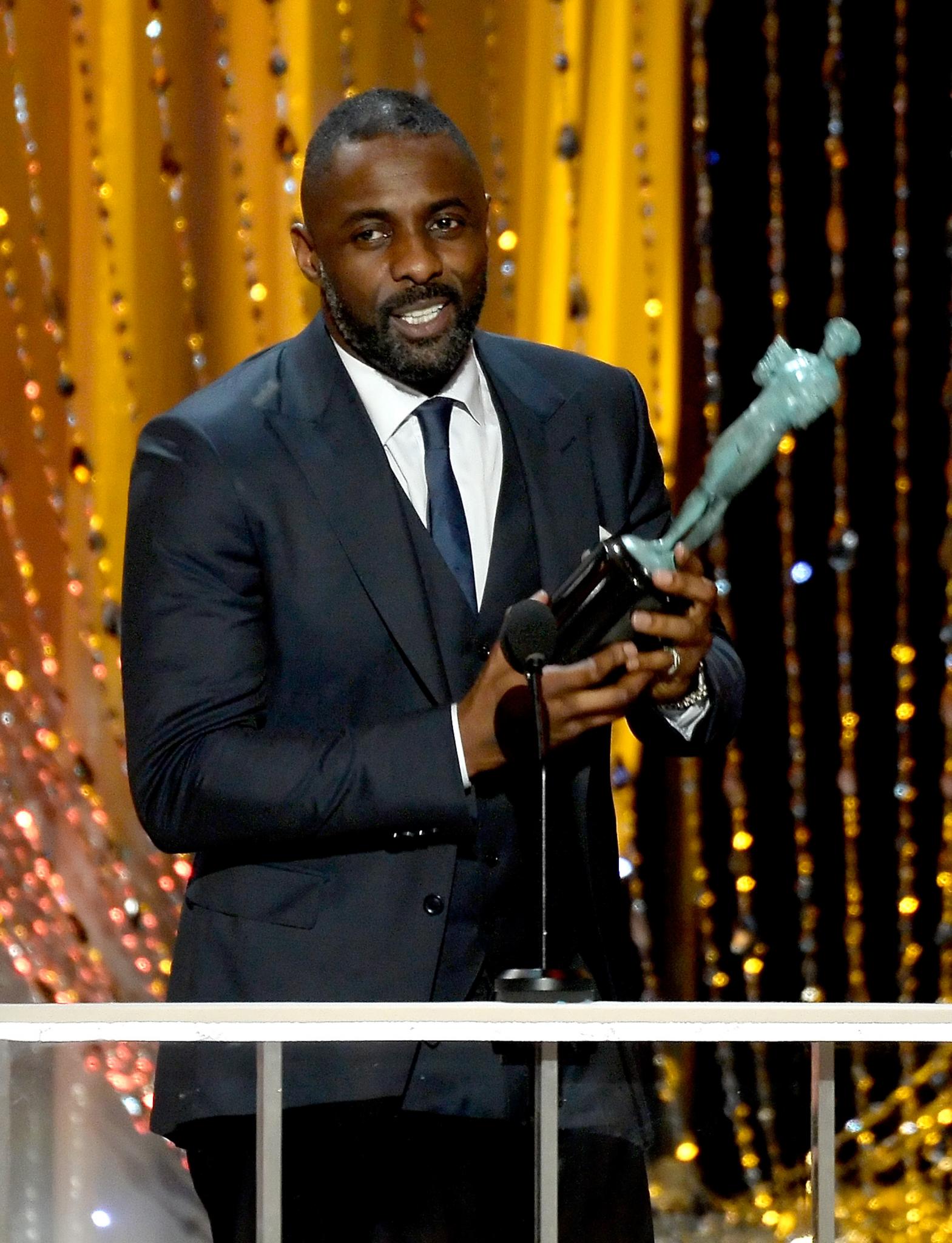 Idris Elba Takes Home SAG Awards for Both 'Luther' and 'Beasts of No Nation'
