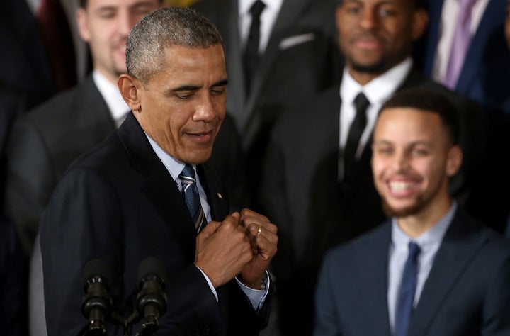 President Obama Rips on Steph Curry During Visit to White House