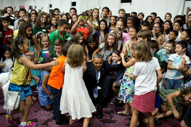 50+ Impossibly Cute Pics of President Obama With Kids
