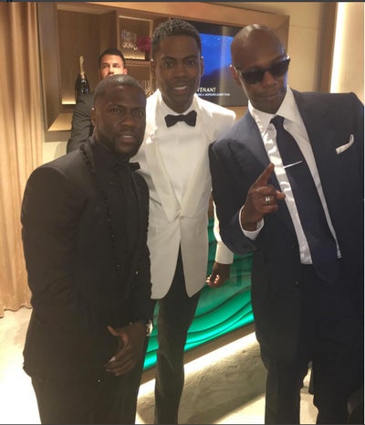 Kevin Hart, Chris Rock and Dave Chappelle Hang Tight at the Oscars
