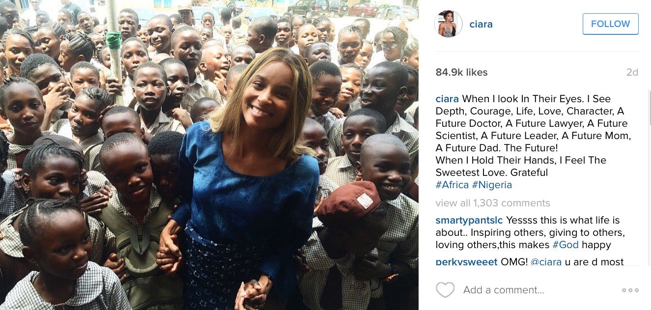 Ciara's Visit to Nigeria Gives Us Life