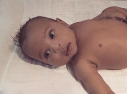 This New Picture of Saint West Gives Us All the Friday Feels