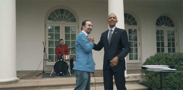 President Obama Assists ‘Hamilton’ Creator in Amazing Freestyle