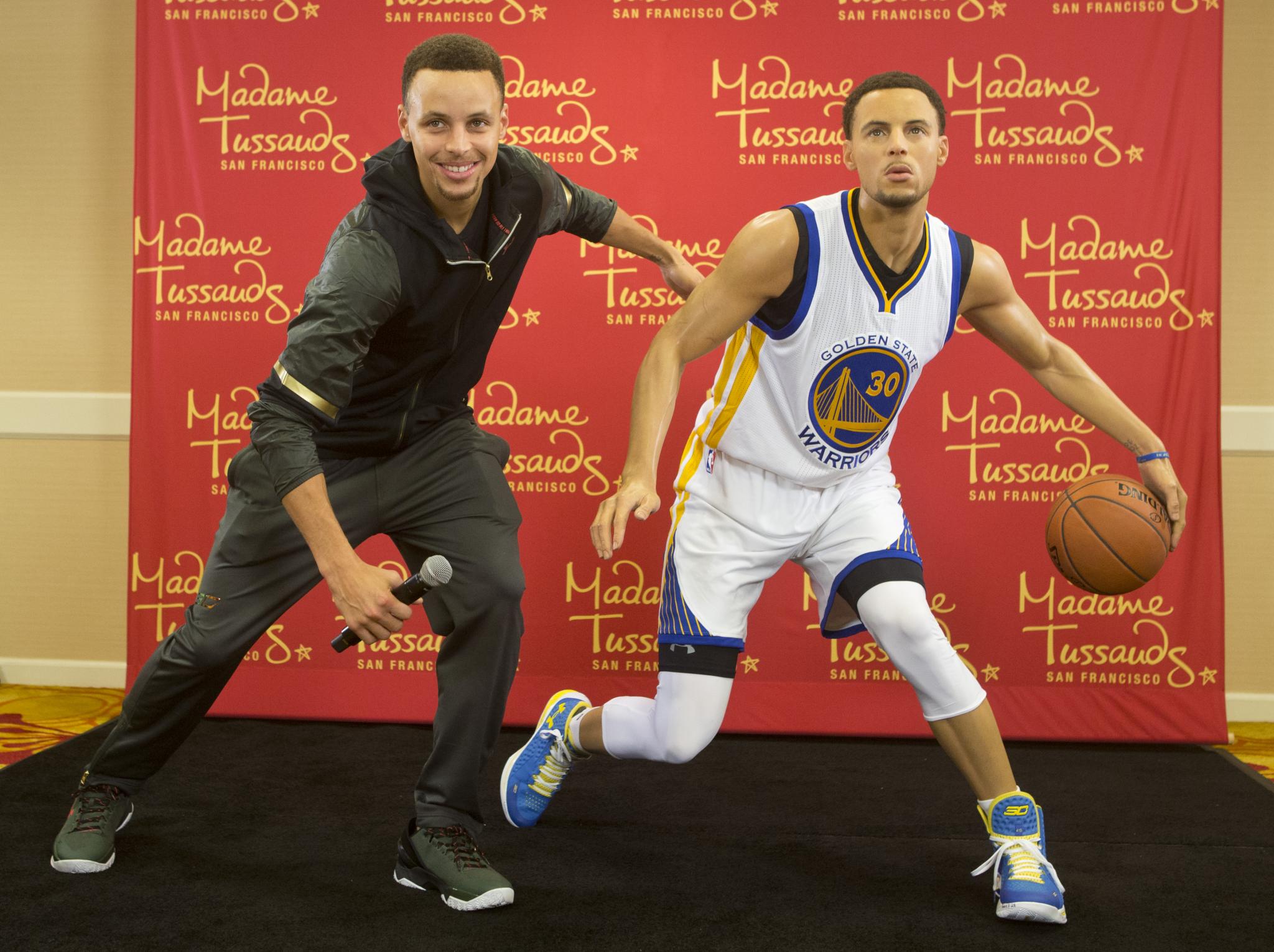 Steph Curry Gets a Wax Figure at Madame Tussauds