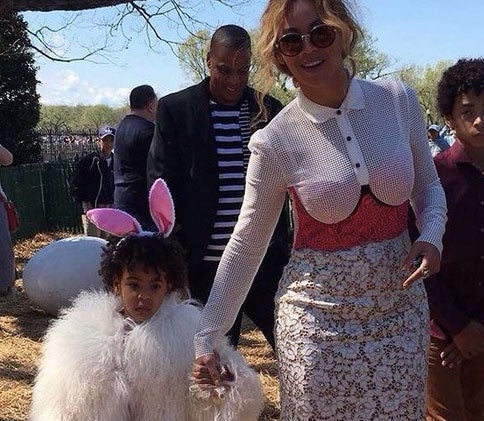Beyoncé and Blue Ivy are at the Obama's Final White House Easter Egg Roll!
