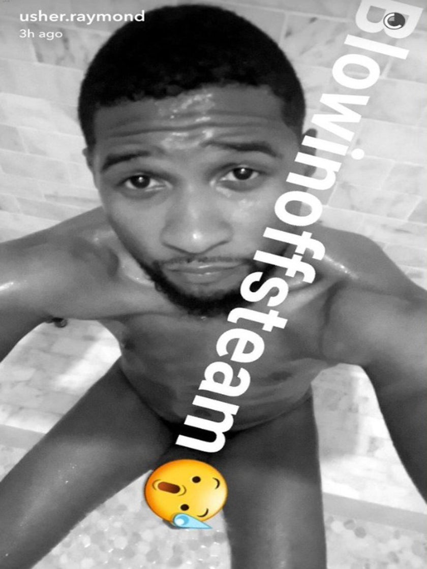 Usher Snapchats Naked Photo of Himself in the Shower
