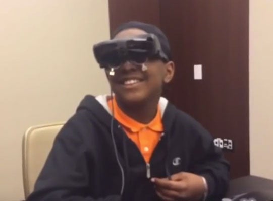 New Electronic Glasses Allow Legally Blind Child to See His Mother for the First Time
