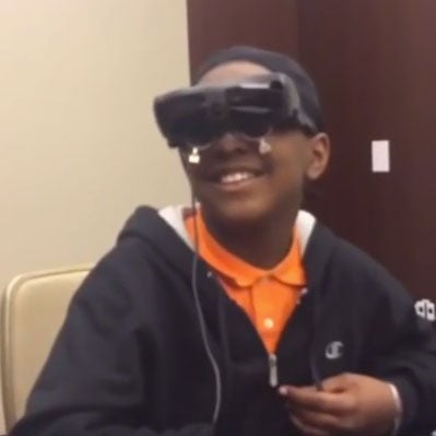 New Electronic Glasses Allow Legally Blind Child to See His Mother for the First Time

