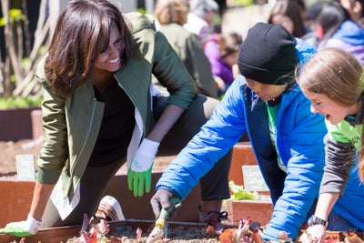 Michelle Obama Holds Final White House Kitchen Gardening Event